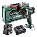 metabo Akku-Bohrschrauber BS 18 LTX Impuls, 18 V, Bohrmaschine 2 x 4 Ah Akku Li-Ion in MetaBox 145
