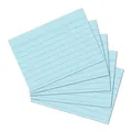 Herlitz Karteikarten DIN A7 liniert blau 100 Karten