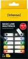 Intenso USB-Stick 10er Pack Basic Line 10 x 8 GB 8 Gelb Gruen Blau Orange 8 28 MB/s Schwarz Grün (3503561)