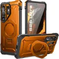 Handyhülle für Galaxy S26 Ultra Supcase Case Cover Schutzhülle Etui Orange-Grau