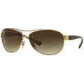Ray-Ban 0RB3386 001/13 Gold Gr. 67/13 (mit Sehstärke)