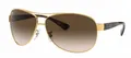 Original Unisex Ray Ban 3386 001/13  67 Brille gold Metall Sonnenbrille Neu