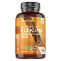 Bio Kurkuma - 180Kapseln 4320mg - Piperin Ingwer Curcumin - Immunsystem - Vegan