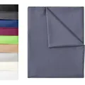 NatureMark Bettlaken klassisches Betttuch Haustuch, 100% Baumwolle, Gummizug: ohne, (1 Stück), Laken Haustuch, viele Größen und Farben, 180x275 cm, Anthrazit grau grau 180 cm x 275 cm