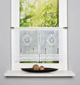 HOME WOHNIDEEN Scheibengardine ALEGRA (2 St), Stangendurchzug, halbtransparent