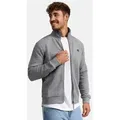 Indicode Sweatjacke Herren Bermie Herrenjacke Reißverschluss mit strukturierter Oberfläche grau S (48)