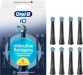Oral-B iO Aufsteckbürsten Ultimative Reinigung für Zahnbürste Schwarz 8 Stück