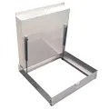 Schachtabdeckung 600x600mm h:100mm Edelstahl Schachtdeckel Gasdruckfedern auspflasterbar EN124 A15