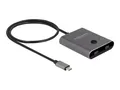11500 Delock Switch 2 to 1 Hub bi-directional, 8K, 10 Gbps x USB-C (Power De ~D~