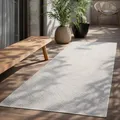 the carpet Mistra – Outdoor Teppich, Wetterfest, UV-beständig & pflegeleicht, für Balkon, Terrasse & Garten, auch für Wohnzimmer & Schlafzimmer geeignet, Creme, 80 x 200 cm