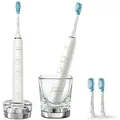 Philips Sonicare DiamondClean DiamondClean 9000 HX9914/62 2x Elektrische Schallzahnbürsten + 4 C3 Bürstenköpfe, Erwachsener, Schallzahnbürste, ... - Weiß