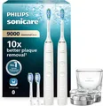 Philips DiamondClean 9000 Schallzahnbürste HX9914/62 Doppelpack weiß