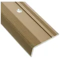 Floordirekt Treppenkantenprofil Glory Bronze hell, 3 Größen, Stufenkantenprofil, L-Form braun 3.6 cm x 100 cm x 1.7 cm