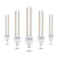 Aigostar Led Warmweiß 15W PLC G24 Leuchtmittel Mains Birne Lampe 3000K 1620 Lumen Abstrahlwinkel 360 Grad 2U Glühbirnen 5 Stücke Energiesparsam