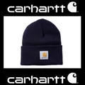 Original ! CARHARTT unisex Herren Damen Mütze A18 Rippstrick Beanie Navy Blau