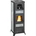 Wamsler Romantik Kaminofen Naturstein mit Backfach - Schwarz