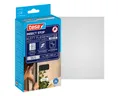tesa Fliegengitter-Gewebe Premium für Fenster, Insektenschutz mit Klettband - 120 x 240 cm, (Packung, 1-St., Fliegennetz, Klettband, Andrück und Schneidehilfe), Mückenschutz mit starkem Klettband, rückstandsfrei entfernbar