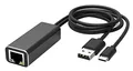 waipu.tv Ethernet Adapter 4K Stick | USB-C auf RJ45 | LAN Netzwerkadapter mit USB 2.0 Netzkabel für Stromversorgung