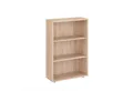 KOMTO Bücherregal Lumo 60 cm breit Regal mit 3, 4, 6 Ebenen und Höhenverstellbare Regale, Aufbewahrungsregal Bookshelf Weiß