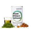 FAIRNATURAL® Omega 3 Kapseln Vegan Hochdosiert [60 STÜCK] - Premium Algenölkapseln - 403mg DHA & 97mg EPA aus Mikroalgen ohne Zusatzstoffe - Veganes Omegaöl Supplement - Fischöl Alternative