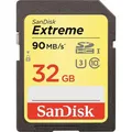 SanDisk SD-Karte Extreme, 32GB, bis 100 MB/s, SDHC, mit V30 und UHS-I U3