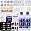 Epoxidharz Set Anfänger 600mlGlasklar Resin Harz Gießen Set Mit Epoxidharz Zu...