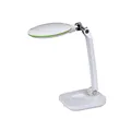 Lumeno Lambda S Tischlupenleuchte mit 3 Dioptrien stufenlos dimmbar LED Lupenlampe Schreibtischlampe mit Lupe ideal als Leselampe zum Basteln für Werkstatt Arbeit Haushalt
