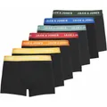 JACK AND JONES JACK&JONES Herren Boxershorts, 7er Pack - JACVITO SOLID, Trunks, Baumwoll-Stretch, Logo