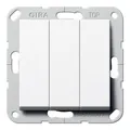 Gira Wippschalter Wechsel 3fach System 55 Reinweiß 283203