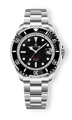 Automatikuhr Sea Ground 3000 Edelstahl Datum Schwarz Silber Weiß - G3000-002M-C
