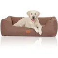 Knuffelwuff Tierbett Hundebett Lotte, Schaumstoffflocken braun 85 cm x 120 cm