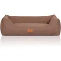 Knuffelwuff Hundebett Lotte Velours XXL 120 x 85cm Lichtbraun