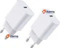 20W 2-Pack USB C Adapter, Kompatibel für IPHONE 15/15 Pro / 15Pro Max