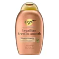 OGX Brazilian Keratin Smooth Conditioner (385 ml), glättende Haarspülung mit Keratin, brasilianischem Kokosnussöl, Avocadoöl und Kakaobutter, ohne Sulfate