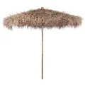 vidaXL Bambus Sonnenschirm mit Bananenblatt-Dach Gartenschirm Marktschirm Ampelschirm Strandschirm Schirm Sonnenschutz Terrasse 210cm