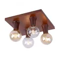 Deckenleuchte Lampe Turn Me Rostbraun 40cm max. 4 x 60W E27 Industrie Retro