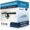 G.D.W. Anhängekupplung abnehmbar passend für Peugeot Partner 06.2018-jetzt neu