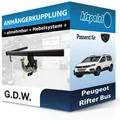 G.D.W. Anhängekupplung abnehmbar passend für Peugeot Rifter Bus 08.2018-jetzt FP