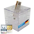 Spardose mit 3D-Kugel-Labyrinth Geschicklichkeitsspiel Sparschwein für Geldgeschenke Geocaching