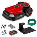 Einhell Mähroboter FREELEXO 500 Power X-Change (18 V, App-Steuerung, IPX5, Over-the-Air Updates via Wi-Fi, inkl. Installationsequipment für 500 m² + 2,5 Ah Plus Akku)