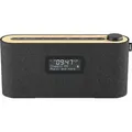 Loewe Radio.frequency, DAB+ Radio, 28 Watt Sound, LCD Display, 14 Stunden Spielzeit, Holz, Lange Akkulaufzeit, Benutzerfreundliche Bedienung - Grau