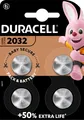 Duracell Batterie Lithium, Knopfzelle, CR2032, 3V Electronics, Retail Blister (4-Pack) 119376