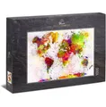 ULMER PUZZLESCHMIEDE "Bunte Welt" Landkarte  Weltkarte 1000 Teile PUZZLE