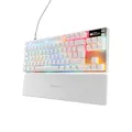 SteelSeries Apex Pro TKL Gen 3 - White Gaming Keyboard - Adjustable Hall Effect Switches; OmniPoint 3.0 - Game-Ready Presets - Rapid Trigger, Protection Mode, Rapid Tap/SOCD - French AZERTY