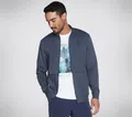 Skechers Strickjacke THE HOODLESS HOODIE GOWALK EVERYWHERE JACKET Leichtgewichtiger SKECH-SWEATS French terry Stoff