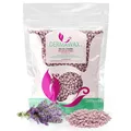 Dermawax - Premium Wachsperlen Mauve Jasmine für sanfte Haarentfernung ohne Wachsstreifen, für Profis und Heimgebrauch: für Beine, Gesicht, Arme, Bikini- und Intimbereich (1 kg, Mauve Jasmin)