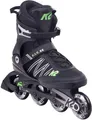 Herren, Inline Skates, Black  Green, EU 45 UK 10.5 / US 11.5