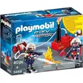 PLAYMOBIL City Action 9468 Feuerwehrmänner mit Löschpumpe - Bunt