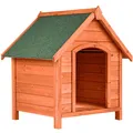 Hundehütte Holz XXL Massiv Hundehaus Hundehöhle Hundehäuschen Outdoor Spitzdach