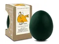 PiepEi Classic Dunkelgrün - Singende Eieruhr zum Mitkochen - Eierkocher für 3 Härtegrade - Piep Ei mit 3 Melodien - Lustiges Kochei - Musik Eggtimer - Brainstream